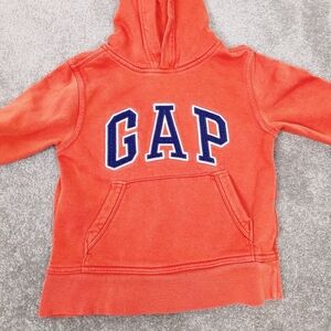 Gap Kid's Unisex Orange Hoodie Sweatshirt Size Youth XS 4-5 Years Old Gorpcore